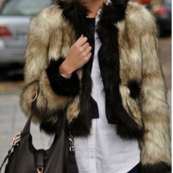 Rare HTF Lanvin X H&M Collaboration Faux Fur Jacket NWOT - Picture 11 of 15